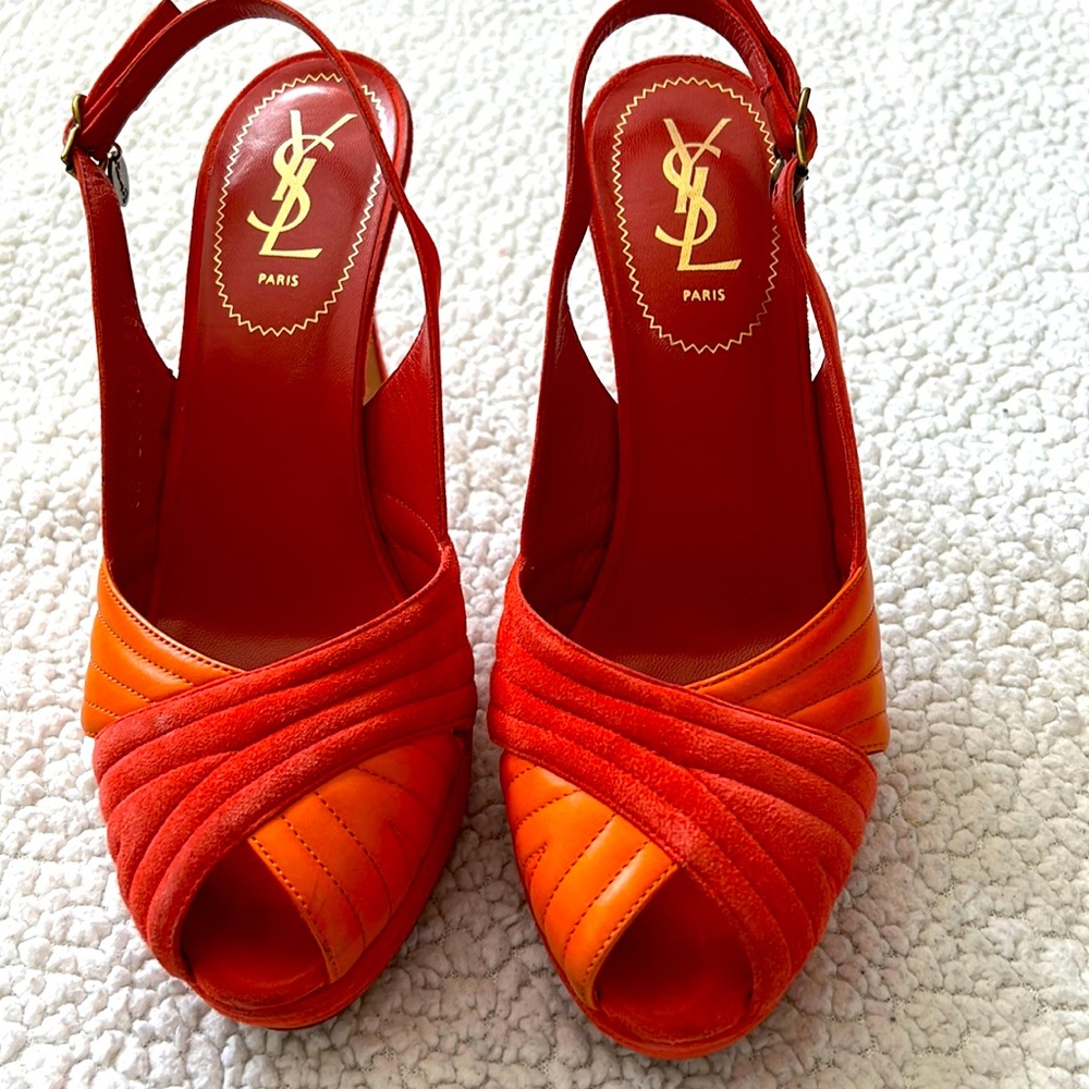 YSL Suede Platforms